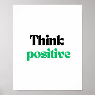 Poster Penser positif