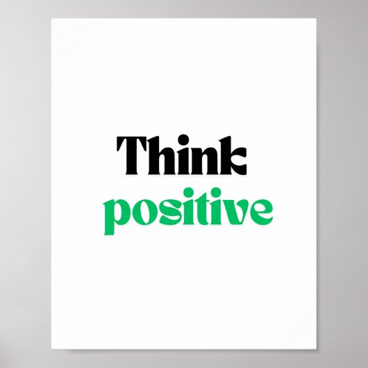 Poster Penser positif (Devant)