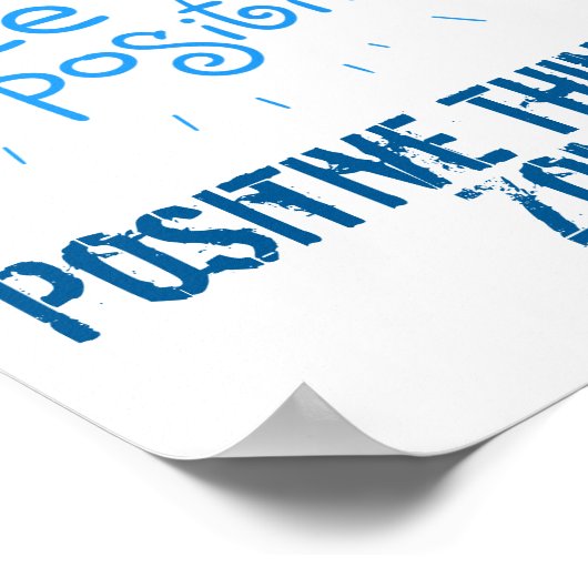 Poster Penser Positive Abee Positive Mignonne Abee (Coin)