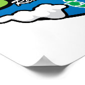 Poster Penser Terre verte (Coin)