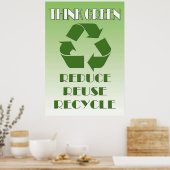 Poster Penser vert (Cuisine)