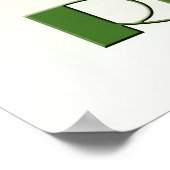 Poster Penser vert (Coin)