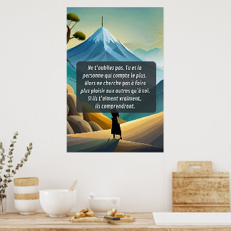 Poster Penses à toi et ne t'oublie pas