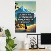 Poster Penses à toi et ne t'oublie pas (Bureau à domicile)