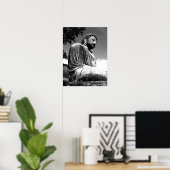 Poster Penseur (Bureau à domicile)