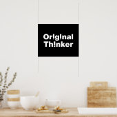 Poster Penseur Original (Cuisine)