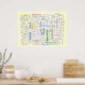 Poster Pensez à ces choses (Cuisine)