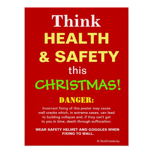 Poster Pensez à la santé et à la sécurité Ce panneau de p (Devant)