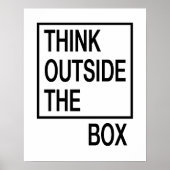 Poster Pensez à l'extérieur de la boîte Creative Office W (Devant)