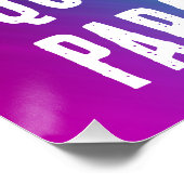 Poster Pensez à l'extérieur du parallélogramme quadrilate (Coin)