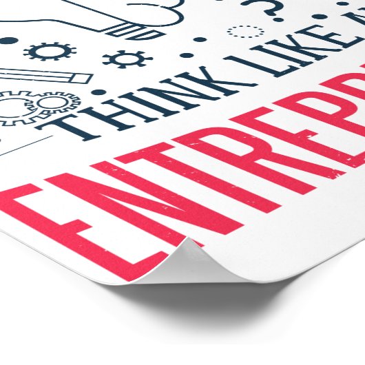 Poster Pensez À Un Entrepreneur (Coin)