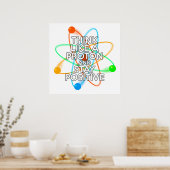 POSTER PENSEZ À UN PROTON ET RESTEZ POSITIF (Cuisine)