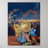 Poster Pensez à vous à la plage (Devant)