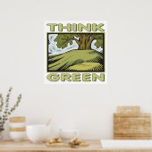 Poster Pensez au chêne vert (Cuisine)