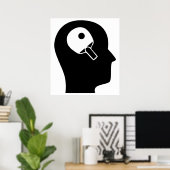 Poster Pensez Au Tennis De Table (Bureau à domicile)