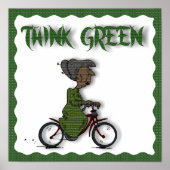 Poster PENSEZ Green-POSTER (Devant)