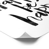 Poster Pensez Heureux d'être heureux (Coin)