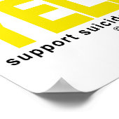 Poster Pensez JAUNE Prévention du suicide (Coin)