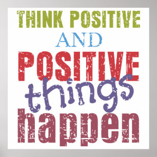 Poster Pensez le positif