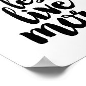 Poster Pensez moins vivre plus (Coin)