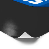 Poster Pensez plus grand Travaillez plus dur (Coin)