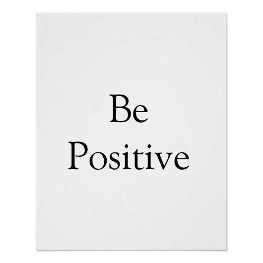 Poster pensez positif motivation entreprise ajouter nom t (Devant)