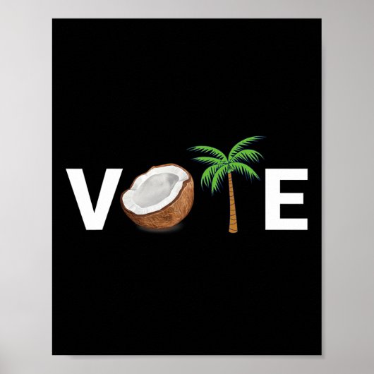 Poster Pensez Que Vous Êtes Tombé D'Un Cocotier Harris 2 (Devant)