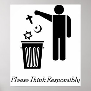 Poster Pensez svp de façon responsable