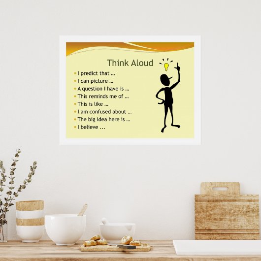 Poster Pensez tout (Cuisine)