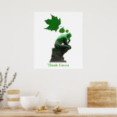 Poster Pensez vert (Cuisine)
