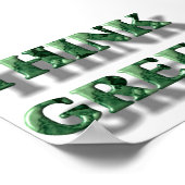 Poster Pensez vert (Coin)