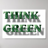 Poster Pensez vert (Devant)