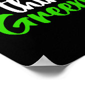 Poster Pensez vert. (Coin)