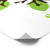 Poster pensez vert, respirez vert (Coin)