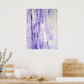 Poster 'Pensez-y' Lavender Abstrait Art (Cuisine)