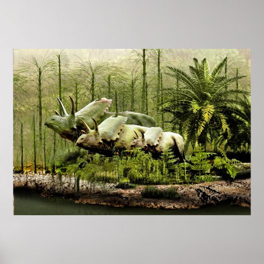 Poster Pentaceratops du Nouveau-Mexique (Devant)