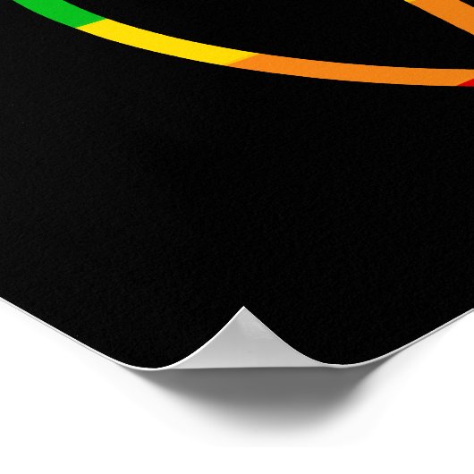 Poster Pentacle arc-en-ciel (Coin)