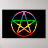 Poster Pentacle arc-en-ciel (Devant)
