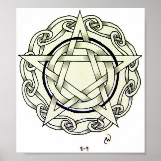 Poster Pentacle celtique
