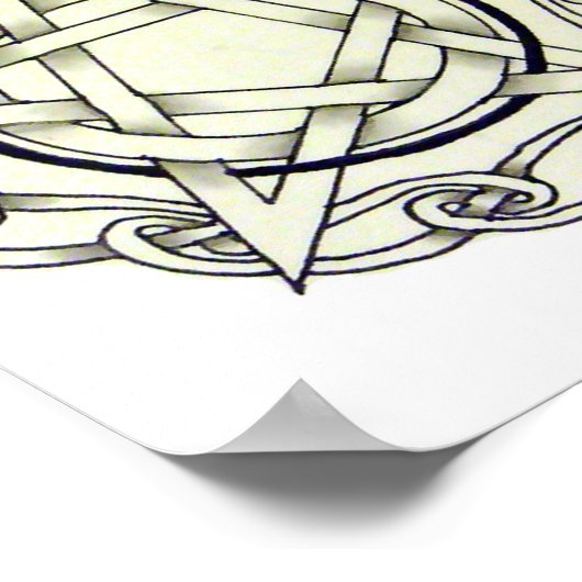 Poster Pentacle celtique (Coin)