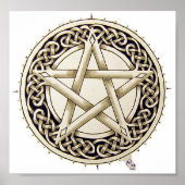 Poster Pentacle de travail en mode inverse (Devant)