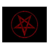Poster Pentagram Red Devil (Devant)