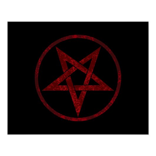 Poster Pentagram Red Devil (Devant)