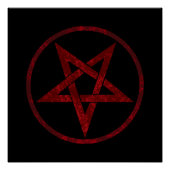Poster Pentagram Red Devil (Devant)
