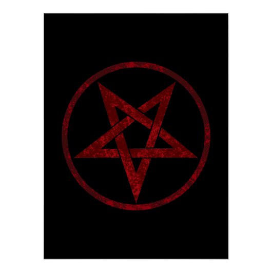 Poster Pentagram Red Devil (Devant)