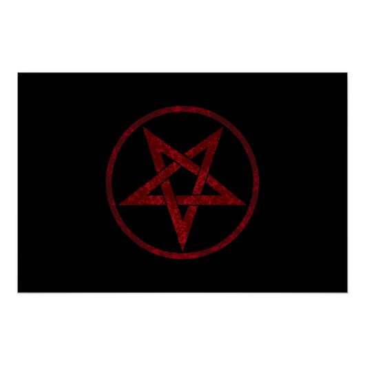 Poster Pentagram Red Devil (Devant)