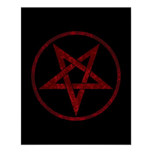 Poster Pentagram Red Devil (Devant)