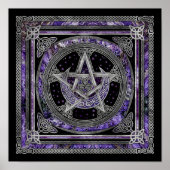 Poster Pentagram Triskelion Amethyst Moon (Devant)