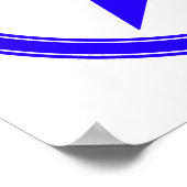 Poster Pentagramme de pentacle bleu (Coin)