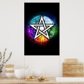 Poster pentagramme du Wiccan (Cuisine)